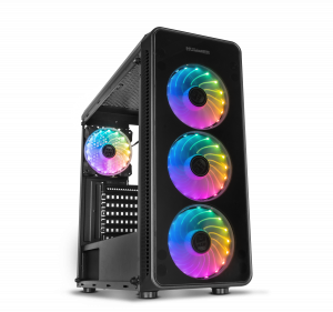 NOX Hummer TGM Midi Tower Negro