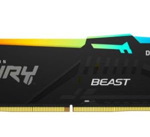 MEMORIA KINGSTON FURY BEAST RGB DDR5 16GB KIT2 5200MT/S CL4