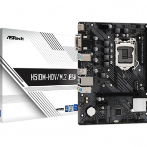 PLACA ASROCK H510M-HDV/M.2 SE,INTEL,1200,H470,2DDR4,64GB,VGA+DVI+HDMI,GBLAN,4SATA3,6USB3.2+M.2,MATX