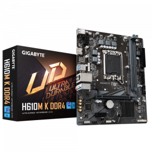 PLACA GIGABYTE H610M K DDR4,INTEL,1700,H610,2DDR4,64GB,HDMI,GBLAN,2SATA3+M.2,4USB3.2,MATX