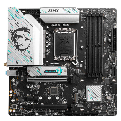 PLACA MSI B760M GAMING PLUS WIFI,INTEL,1700,B760,4DDR5,192GB,2HDMI+2DP,4SATA+2M.2,5USB 3.2+2USB-C,2.5GB+WIFI6E+BT5.3,MATX - Imagen 2