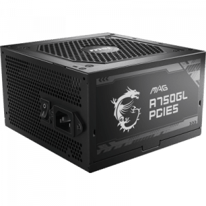 MSI MAG A750GL PCIE5 unidad de fuente de alimentación 750 W 20+4 pin ATX ATX Negro