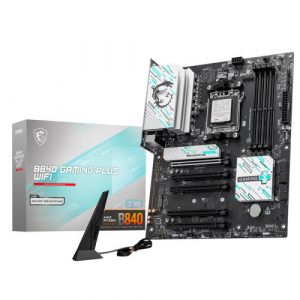 PLACA MSI B840 GAMING PLUS WIFI,AMD,AM5,B840,4DDR5,USB TYPE-C,WIFI,AURA,ATX