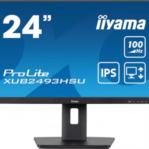 MONITOR IIYAMA 24” PANEL IPS CON USB , HUB 100HZ Y AJUSTABLE EN ALTURA