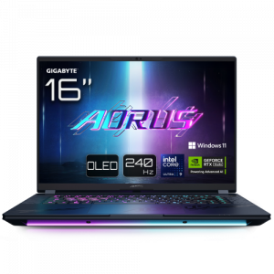 GIGABYTE AORUS MASTER 16 BYH Portátil Gaming - 16,0“, 240Hz OLED, Intel Core 275HX, NVIDIA RTX 5080 GPU, 32GB DDR5 5600MHz, 1 x Gen4 1TB SSD, Windows 11 Pro, Garantía de 2 años, AORUS MASTER 16 BYHC5ESE64SP