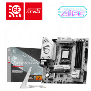 PLACA MSI B850M GAMING PLUS WIFI6E,AMD,AM5,B850,4DDR5,256GB,1HDMI+1DP,4SATA3+2M.2,2.5GBLAN+WIFI6E+BT5.3,9USB3.2,MATX