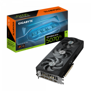 GIGABYTE GeForce RTX 5070 Ti EAGLE OC SFF 16G Tarjeta Gráfica - 16GB GDDR7, 256 bits, PCI-E 5.0, XXXX MHz Core Clock, 3 x DP 2.1a, 1 x HDMI 2.1b, NVIDIA DLSS 4, GV-N507TEAGLE OC-16GD