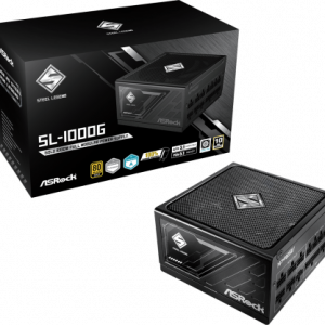 FUENTE ALIMENTACION ASROCK SL-1000G,PSU,1000W,80 PLUS GOLD,135MM,MODULAR,PCI-E 5.1 (12+4pin)x1,PCI-E (6+2 pin)x3,SATA (5 pin)x9