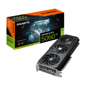 GIGABYTE GeForce RTX 5060 Ti GAMING OC 8G Tarjeta Gráfica – 8 GB GDDR7, 128 bits, PCI-E 5.0, 2647 MHz Frecuencia del núcleo, 3 x DisplayPort, 1 x HDMI, GV-N506TGAMING OC-8GD