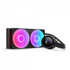 NZXT KRAKEN 240 RGB V2 - 240MM AIO LIQUID COOLER W/ 1.54IN. DISPLAY & & RGB CORE FAN ENTRY VERSION (BLACK)