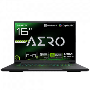 GIGABYTE PORTATIL AERO X16 2WHA3ESC65AH,AMD RYZEN AI 9 HX 370,32GB DDR5,SSD 1TB+1TB,16” 16.0 QHD+ 165HZ,RTX5070/8GB,W11 HOME