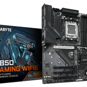 GIGABYTE B850 GAMING WIFI6 Placa Base - Procesadores AMD Ryzen Serie 9000, VRM digital de 6+2+2 fases, hasta 8200MHz DDR5 (OC), 1xPCIe 5.0 + 2xPCIe 4.0 M.2, LAN GbE, WIFI 6, USB 3.2 Gen 2