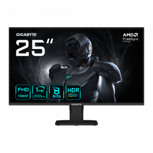 GIGABYTE GS25F2 Monitor Gaming 25" FHD - 1920 x 1080, 200Hz, 1ms, 300 cd/m², Display HDR 10, HDMI 2.0, DisplayPort 1.4