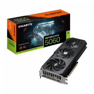 GIGABYTE GeForce RTX 5060 GAMING OC 8G Tarjeta Gráfica - 8GB GDDR7, 128bit, PCI-E 5.0, 2595 MHz Frecuencia del núcleo, 3 x DisplayPort, 1 x HDMI, GV-N5060GAMING OC-8GD