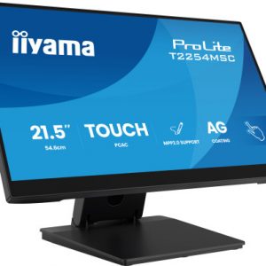 IIYAMA MONITOR, 21,5 PULGADAS T2254MSC-B2AG, 54,6 CM, 1920 x 1080 PIXELES, FULL HD, LED, 4 MS, NEGRO
