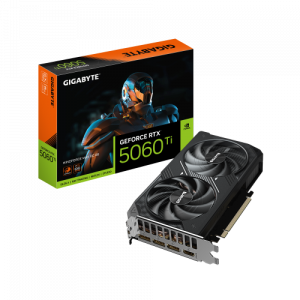 GIGABYTE GeForce RTX 5060 Ti WINDFORCE MAX OC 8G Tarjeta Gráfica – 8 GB GDDR7, 128 bits, PCI-E 5.0, 2587 MHz Frecuencia del núcleo, 3 x DisplayPort, 1 x HDMI, NVIDIA DLSS 4, GV-N506TWF2MAX OC-8GD