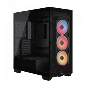 CAJA NZXT H9 FLOW RGB (2025) DUAL-CHAMBER MID-TOWER CASE W/ RGB FANS - ALL BLACK