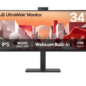 LG 34BA85QE-B pantalla para PC 86,4 cm (34") 3440 x 1440 Pixeles Wide Quad HD LCD Negro