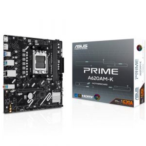 PLACA ASUS PRIME A620AM-K,AMD,AM5,A620A,2DDR5,128GB,DP+HDMI,GBLAN,4SATA6+M.2,GBLAN,5USB3.2,MATX