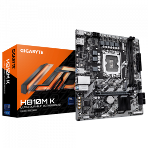 PLACA GIGABYTE H810M K,INTEL,1851,H810,2DDR5,128GB,HDMI+DP,4SATA6+1M.2,GBLAN,3USB3.2,MATX
