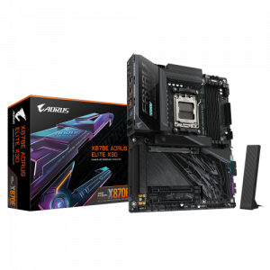 PLACA GIGABYTE X870 AORUS ELITE X,AMD,AM5,X870,4DDR5,256GB,1HDMI+2USB4,2SATA6+2M.2,5GBLAN+WIFI7+BT5.4,10USB3.2,ATX