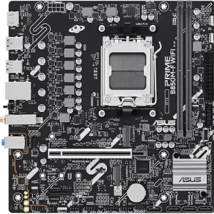 PLACA ASUS PRIME B850M-F WIFI,AMD,AM5,B850,2DDR5,128GB,1HDMI,4SATA3+2M.2,GBLAN+WIFI6+BT5.3,5USB3.2,MATX