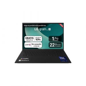 PORTATIL LG GRAM,16",16Z90T, INTEL CORE ULTRA 7, 40,6 CM, 2560 X 1600 PIXELES, 32 GB, 1 TB, WINDOWS 11 HOME