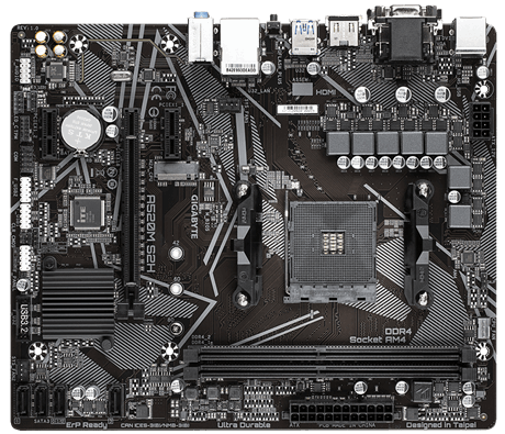Gigabyte A520M S2H placa base Zócalo AM4 Micro ATX - Imagen 2