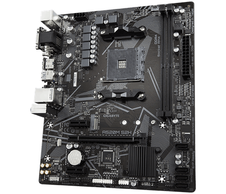Gigabyte A520M S2H placa base Zócalo AM4 Micro ATX - Imagen 4