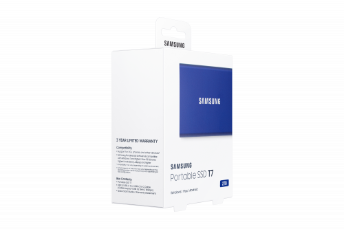Samsung Portable SSD T7 2000 GB Azul - Imagen 10