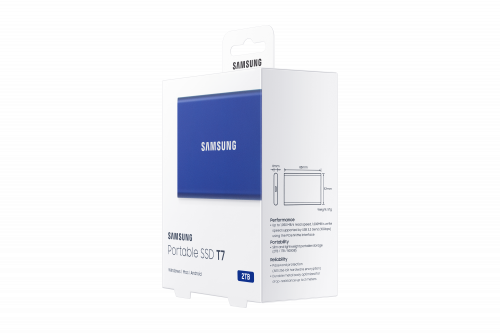 Samsung Portable SSD T7 2000 GB Azul - Imagen 11