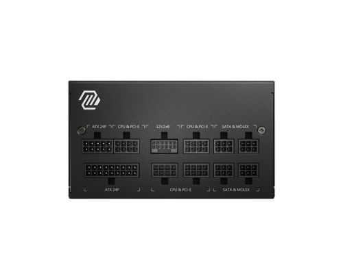 MSI MAG A750GL PCIE5 II unidad de fuente de alimentación 750 W 20+4 pin ATX ATX Negro - Imagen 3