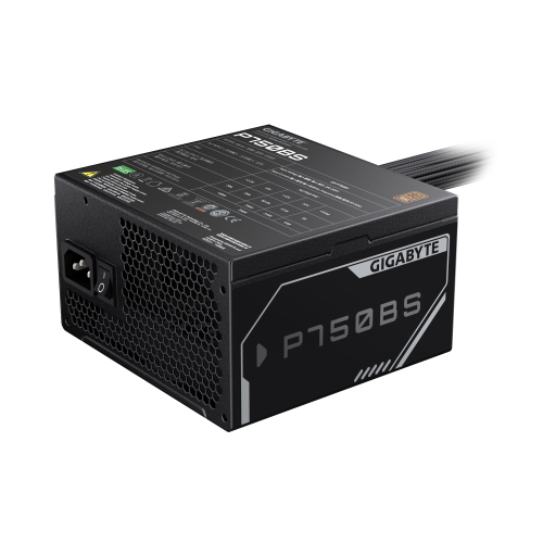 GIGABYTE P750BS Fuente de Alimentación - PCI-E 6+2 Pin x 4, 80 PLUS Bronze, Ventilador de 120 mm, Compatible con ATX, Enchufe EU - Imagen 4