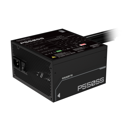 GIGABYTE P550SS Fuente de Alimentación - PCIe 5.0, 80 PLUS Silver, Ventilador de 120 mm, Compatible con ATX 3.0, Enchufe EU - Imagen 6