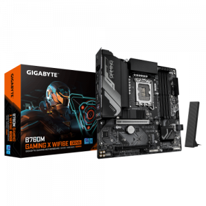 PLACA GIGABYTE B760M GAMING X WF6E GEN5,INTEL,1700,B760,4DDR5,192GB,HDMI+DP,4SATA+3M.2,3USB 3.2+USB-C,2.5GB+WIFI6E+BT5.3,MATX