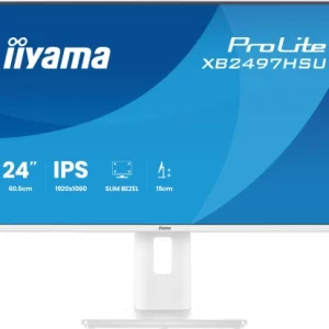 MONITOR IIYAMA PANTALLA PARA PC 60,5 CM (23,8") 1920 X 1080 PIXELES FULL HD LED PANEL IPS COLOR BLANCO AJUSTABLE HDMI DISPLAYPORT USB