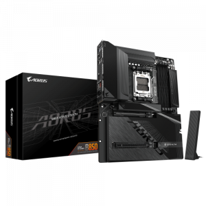 GIGABYTE B850 AORUS STEALTH Placa Base – CPUs AMD Ryzen Serie 9000, VRM digital de 14+2+2 fases, hasta 8200 MHz DDR5 (O.C.), 2× M.2 PCIe 5.0 + 2× M.2 PCIe 4.0, Wi-Fi 7, LAN 5 GbE, USB 3.2 Gen 2