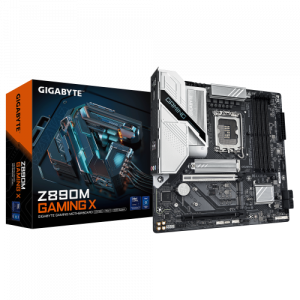 PLACA GIGABYTE Z890M GAMING X,INTEL,1851,Z890,4DDR5,256GB,1HDMI+2DP,4SATA3+3M.2,2.5GBLAN,3USB3.2,MATX